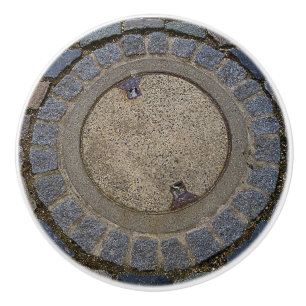 Bouton en céramique de route de couverture et de