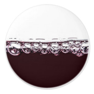 Bouton en céramique de vin rouge