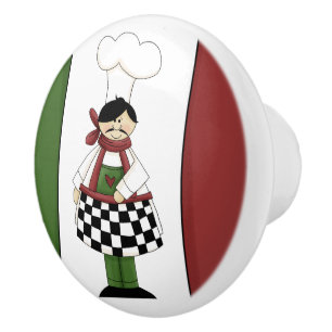Bouton en céramique du chef italien