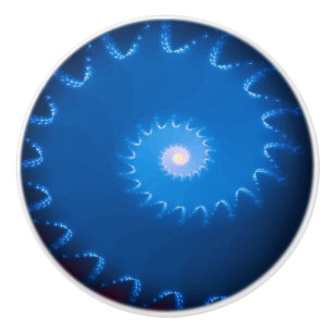 Bouton en céramique fractale étoilée