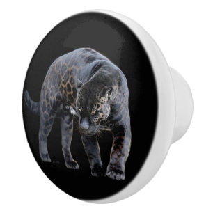Bouton en céramique noire Jaguar Diablo