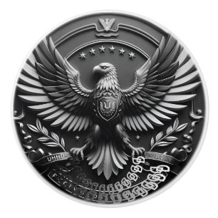 Bouton en céramique peint à la main - Armoire arti