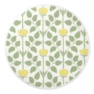 Bouton en céramique Rose