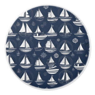 Bouton en céramique sur mesure nautique