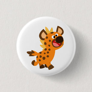 Bouton Hyena de petit dessin mignon Badge
