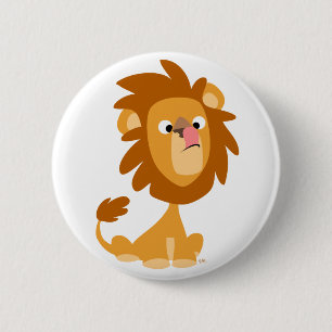 Bouton Lion Carton Silly Mignonne Badge