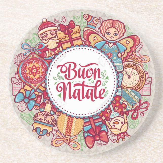 **BOUTON NATALE** DESSOUS DE VERRE EN PIERRE SANDS (Devant)