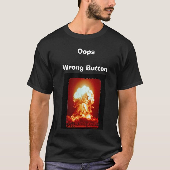 Bouton oh là là ! faux,     T-shirt foncé (Devant)