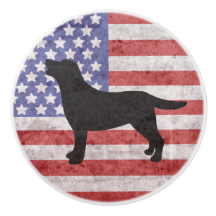 Bouton patriotique de drapeau américain d'ensemble