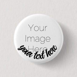 Bouton photo personnalisé - Badge avec texte perso