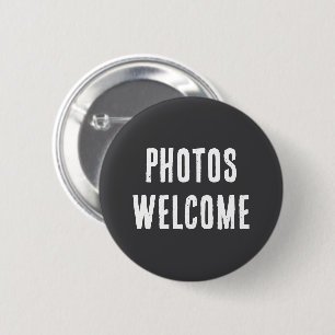 Bouton Photos Bienvenues Badge Épinglé Photo-Fri