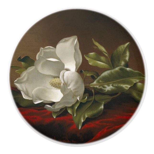Bouton rouge de peinture de velours de fleur de (Devant)