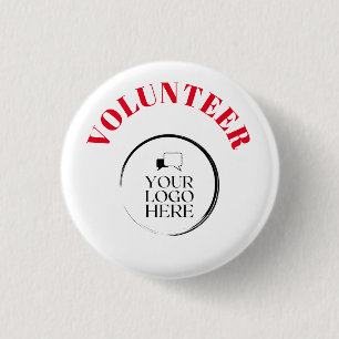 Bouton Volontaire Badge avec logo personnalisé