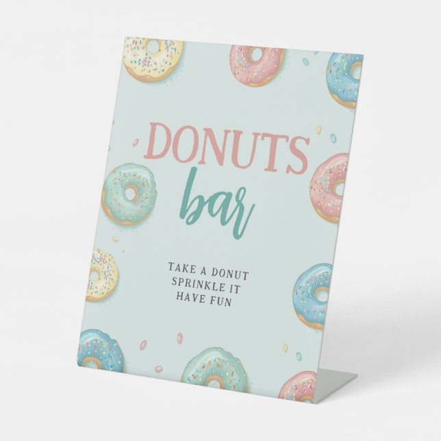 Boutons barre Cute Mint Green Baby shower Panneau  (Recto)
