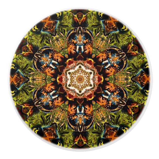 Boutons d'armoire vert radiant (Devant)