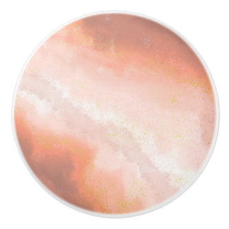 Boutons de céramique imprimés en cuivre, orange et