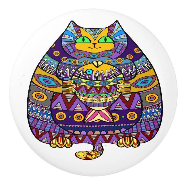 Boutons de chat colorés révisés (Devant)