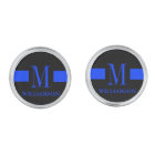 Monogramme mince de coutume de Blue Line