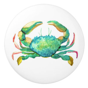 Boutons de tiroir de crabe de plage
