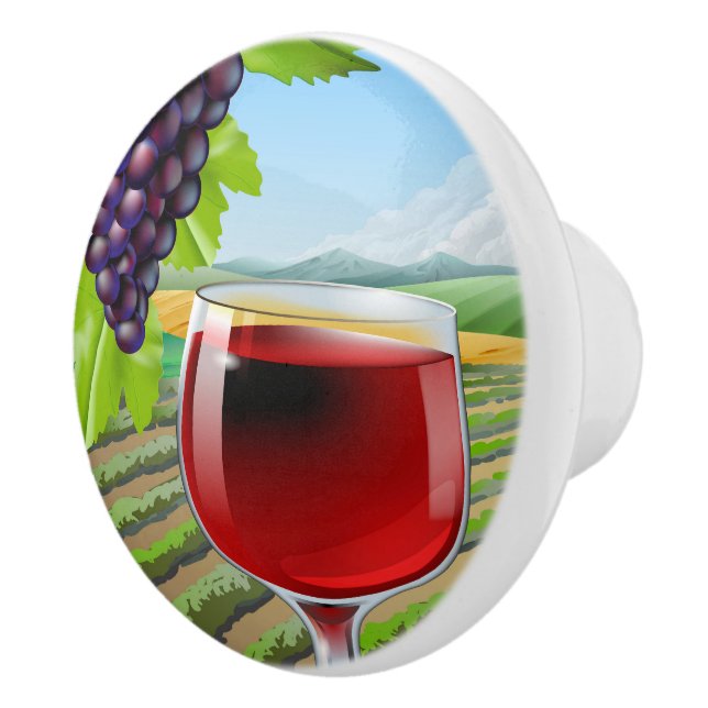 Boutons de tiroir de raisins à vin (Droite)