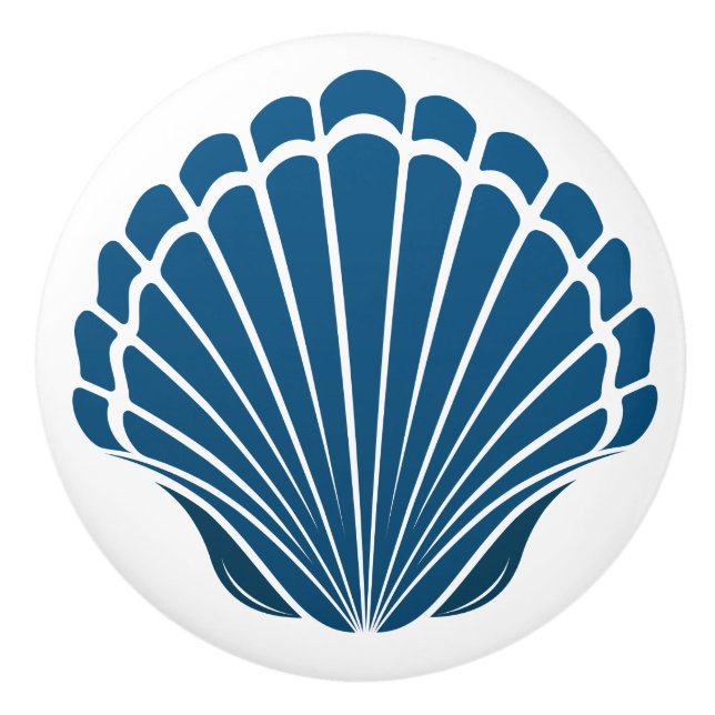 Boutons de tiroirs en coquille de mer de plage - S (Devant)