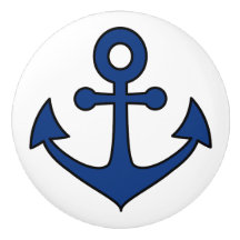Boutons décoratifs nautiques en céramique