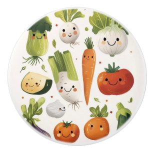 boutons en céramique légume