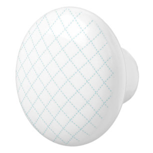 Boutons en céramique motif bleu