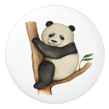 Boutons en céramique Panda - Cliquez pour voir