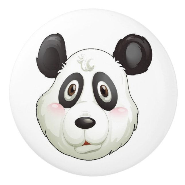Boutons en céramique Panda précieux (Devant)