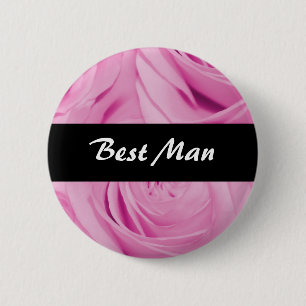 Boutons et badges rose Mariage - personnaliser