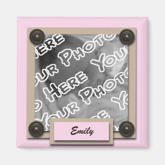 Boutons et supports roses Magnet