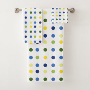 Boutons jaunes et points bleus d'Iris