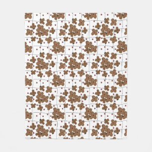 Boutons rouges Fleurs de papier Brown Couverture e