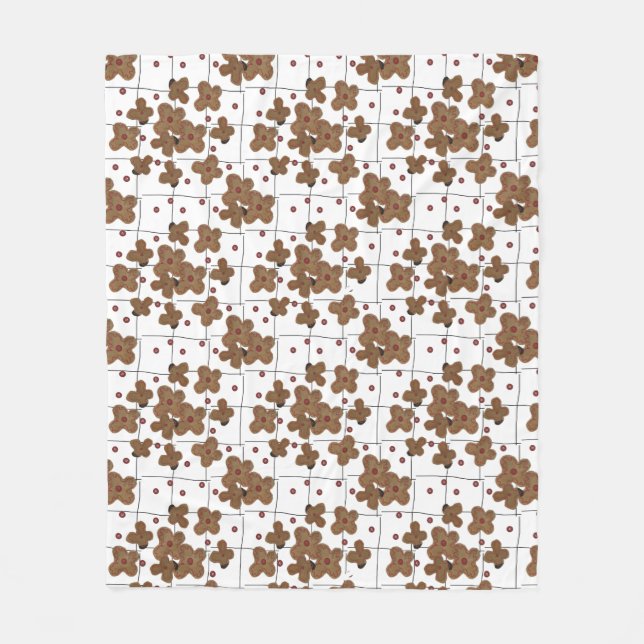 Boutons rouges Fleurs de papier Brown Couverture e (Devant)