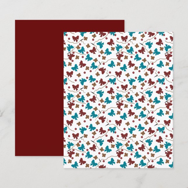 Boutons Turquoise Rouge Brown Papier à gratter (Devant / Derrière)