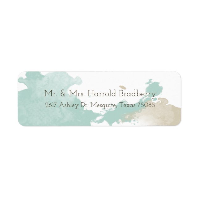 Bouts d'aquarelle modernes (Devant)