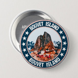 Bouvet Island 3 Inch Round Button