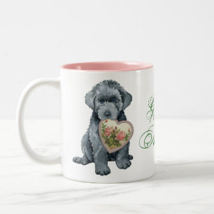 Bouvier des Flandres Coeur Maman Mug à deux tonal