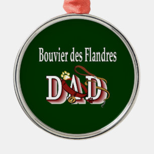 Bouvier des Flandres Dad Metal Ornament