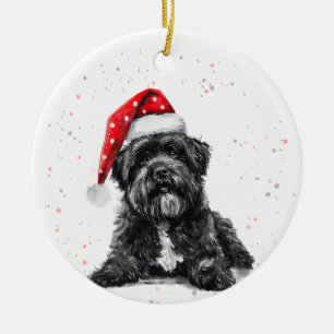 Bouvier des Flandres Dog Christmas Personalized Ceramic Ornament