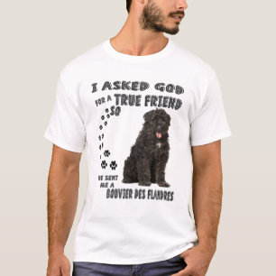 Bouvier Des Flandres Dog Mom Dad Print, Flanders C T-Shirt