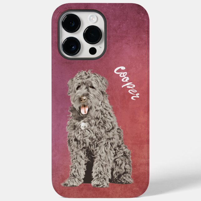 Bouvier des Flandres Grunge Coque-Mate coque iphon (Verso)