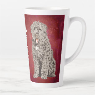 Bouvier des Flandres Grunge Latte Mug