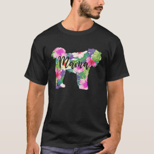 Bouvier des Flandres Mama Mom Flowers Mother's Day T-Shirt