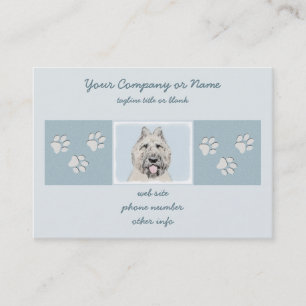 Bouvier des Flandres Painting - Original Dog Art Business Card