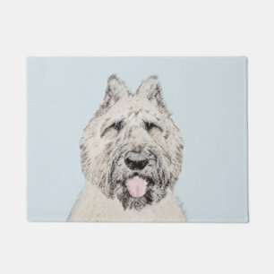 Bouvier des Flandres Painting - Original Dog Art Doormat