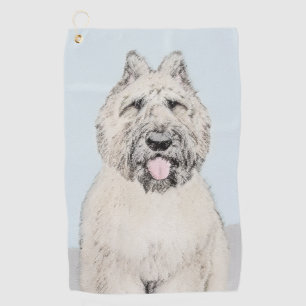Bouvier des Flandres Painting - Original Dog Art Golf Towel