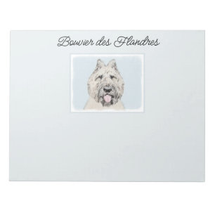 Bouvier des Flandres Painting - Original Dog Art Notepad