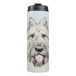 Bouvier des Flandres Painting - Original Dog Art Thermal Tumbler